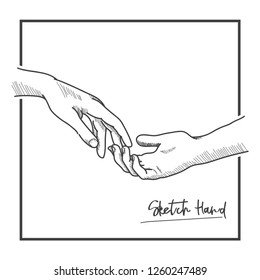 vector image sketch hand