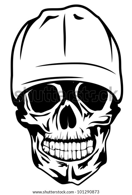Vector Image Skull Hat Stock Vector (Royalty Free) 101290873