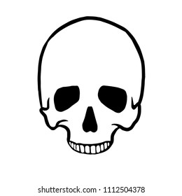 Vector Image Skull Profile Stock Vector (Royalty Free) 1112504378 ...