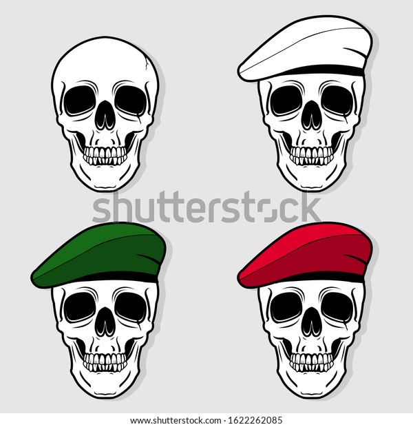 army skull beret