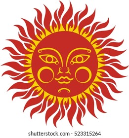 Vector Image Slavic Sun Symbol Stock Vector (Royalty Free) 523315264 ...