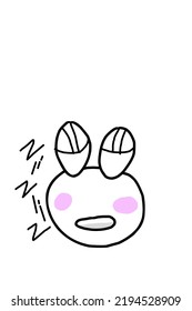 vector image of sleeping on a white background