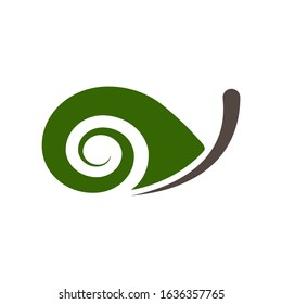 Vector image of a snail. Cosmetic snail in a simple concise design. Can be used to decorate cosmetics. Snail as a logo