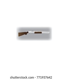 Vector image of a sniper rifle.