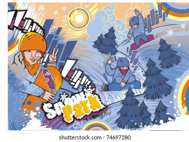 vector image Snowpark