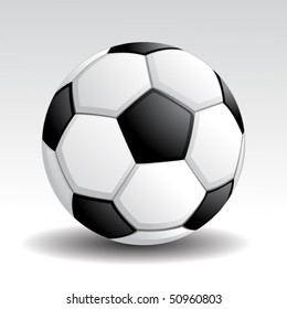 Vector image of a soccer ball