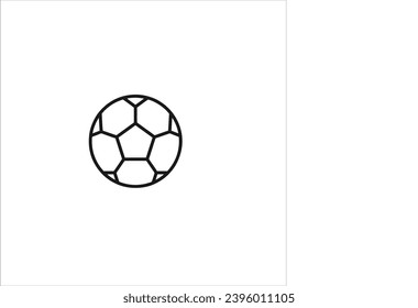 vector image of a soccer ball, black and white background
