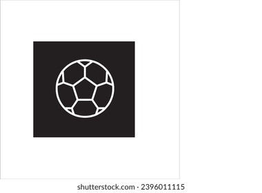 vector image of a soccer ball, black and white background