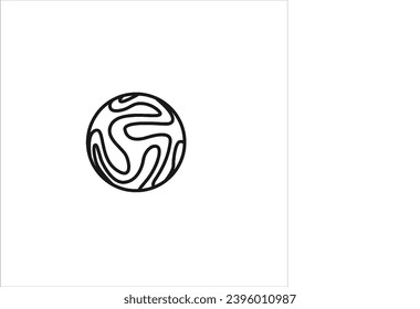imagen vectorial de una pelota de fútbol, fondo blanco