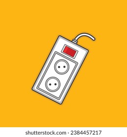 Vector image of socket outlet illustration