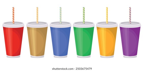 Vector image of soda. Concept of carbonated drink. Element for your design.