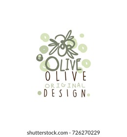 Vector Image Of Some Olives Hand Drawn With Leaves vector illustration