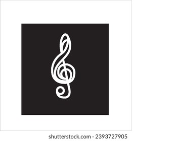 Vektorbild von Liednoten, schwarz-weißer Hintergrund