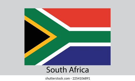 Vector Image Of South Africa  Flag