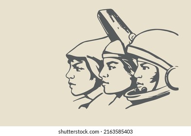 Vector image - soviet symbols 1