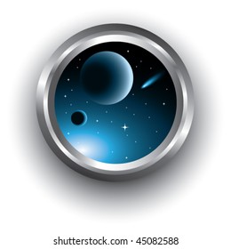 vector image of space icon