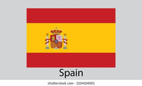 Vector Image Of Spain Flag