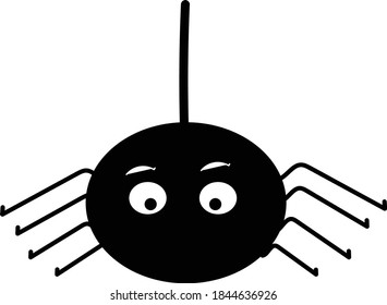 vector image of spider .