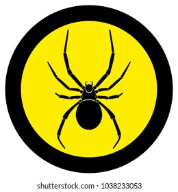 Vector image of spider silhouette