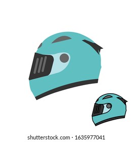 a vector image of a sport and old school helmet flat design. very perfect and suitable for the purposes of presentation, business, and marketing of a product both motorcycle or car equipment.