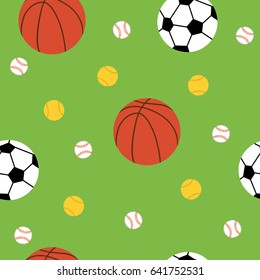 Vector image. Sports balls for various sports.