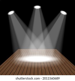 
Imagen vectorial de la ilustración de foco sobre fondo negro