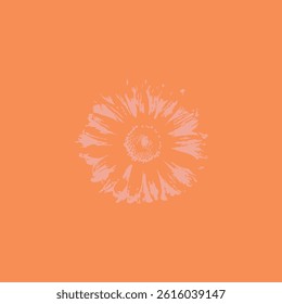 Vector image of spring flower in different colors. Vector illustration EPS10.