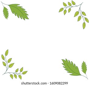 Vector image of Spring Leaves for web page, website, banner, magazine, poster, decoration, postcard, frame. Spring Leaves background. Spring Leaves illustration. EPS 10.