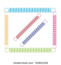 Vector image of springs