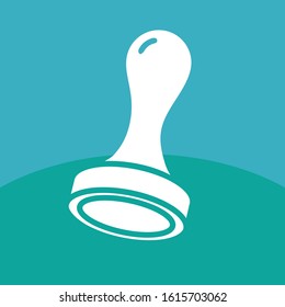 A vector image of a stamp