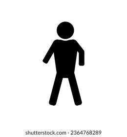 Vector image of a standing person.  EPS10