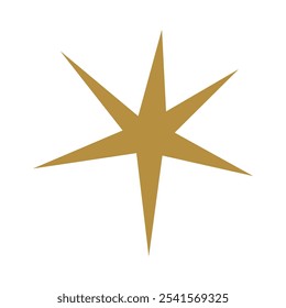 Vector image of a star on a white background