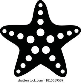 Vector image of a starfish