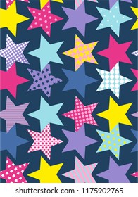 Vector image of stars. Ideal for greeting cards, wallpapers, gift paper, cobwebs, textiles, backgrounds