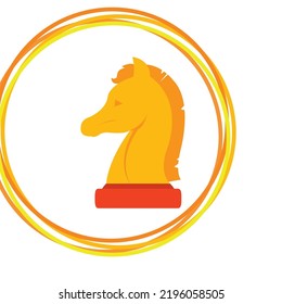 imagen vectorial, icono de inicio con fondo blanco y borde amarillo.