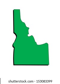 Vector Image of the State of Idaho; Illustrator 8