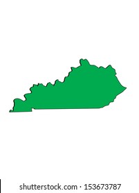 Vector Image of the State of Kentucky