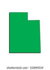 Vector Image of the State of Utah; Illustrator 8