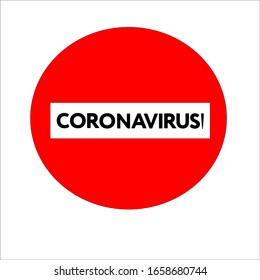 vector image of stop coronavirus.