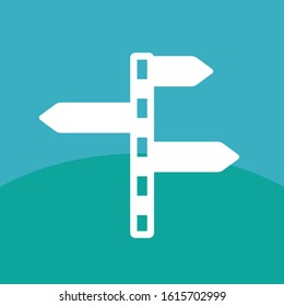 A vector image of a street sign