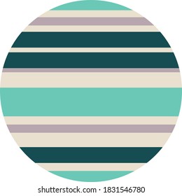 vector image of a striped fairy planet on a transparent background