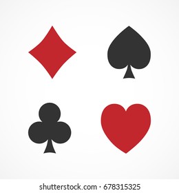 Vector image of a suit of playing cards.