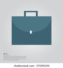 Vector image of suitcase with lorem ipsum text