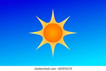 vector image of the sun