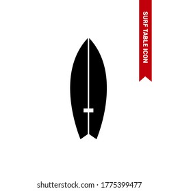 Vector image. Surf table icon.