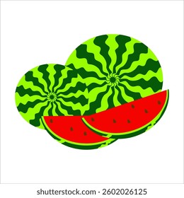 vector image of sweet watermelon