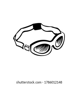 Vector image of swimming glasses