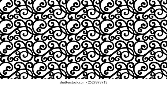 vector image of swirl ornament background