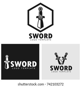 vector image sword logo template