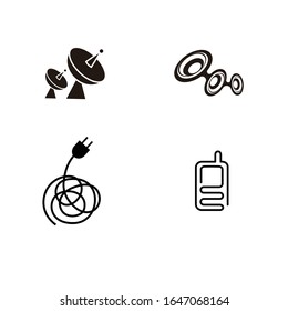 vector image with symbol communication